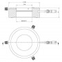 StarLight Opto-Electronics RL12-10s PW, чисто білий (6,000 K), Ø 66 мм (58830)