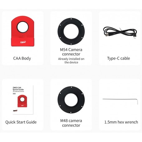 מתאם זווית המצלמה ZWO CAA