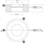 StarLight Opto-Electronics RL12-10s WW, точечный, теплый белый (3000K), Ø 66 мм (58840)