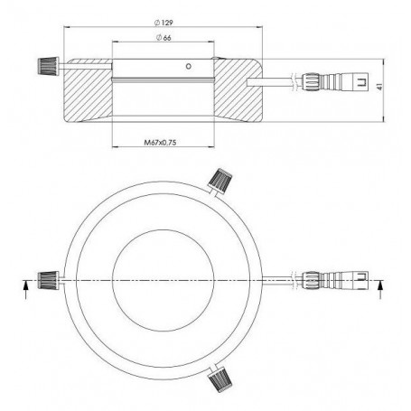StarLight Opto-Electronics RL12-10s G, zelená (528 nm), Ø 66 mm (58854)