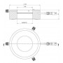 StarLightオプトエレクトロニクス RL12-10s A、アンバー（590 nm）、Ø 66mm（58871）