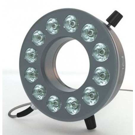 StarLight Opto-Electronics RL12-10s-24V WW, taškinis, šiltai baltas (3000K), M12 jungtis (4 kontaktų), Ø 66mm (58924)