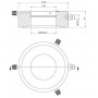 星光光电 RL12-10s-24V A，聚光灯，琥珀色（590 nm），M12 插头（4 针），直径 66mm（58934）