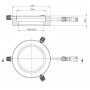 StarLight Opto-Electronics RL4-66 PW, trắng tinh khiết (6500K), Ø 66mm (58825)