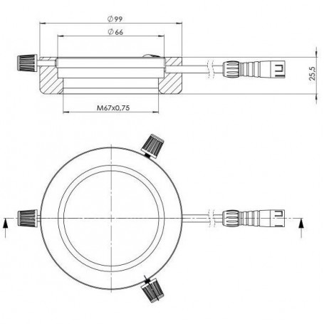 스타라이트 옵토일렉트로닉스 RL4-66 UV405, UV (405 nm), Ø 66mm (58970)