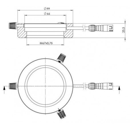 סטארלייט אופטו-אלקטרוניקס RL4-66 IR880, אינפרא אדום (880 ננומטר), Ø 66 מ"מ (58974)