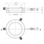 스타라이트 옵토일렉트로닉스 RL4-66 IR880, IR (880 nm), Ø 66mm (58974)