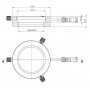 StarLight Opto-Electronics RL4-74 PW, čistě bílá (6500K), Ø 74mm (58887)