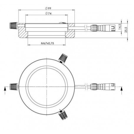 StarLight 光电 RL4-74 UV405，紫外线 (405 nm)，Ø 74mm (58988)
