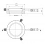 星光光电 RL4-66 A，琥珀色（590 nm），直径 66mm（58867）