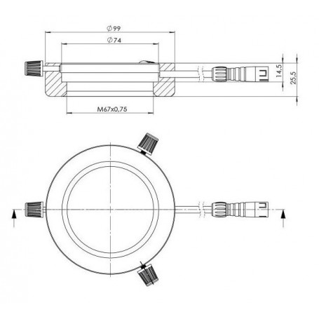 StarLight Opto-Electronics RL4-74 WW, biały (3,500 K), Ø 74mm (58897)