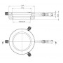 StarLight Opto-Electronics RL4-74 WW, màu trắng (3.500 K), Ø 74mm (58897)