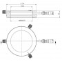 StarLightオプトエレクトロニクス RL5-80 PW、純白(6500K)、Ø 80mm(58827)