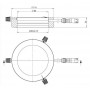 StarLight Opto-Electronics RL5-80 B, màu xanh dương (470 nm), Ø 80mm (58866)