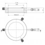 สตาร์ไลท์ ออปโต-อิเล็กทรอนิกส์ RL5-80 UV405, UV (405 นาโนเมตร), Ø 80 มม. (58968)