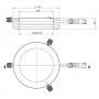 StarLightオプトエレクトロニクス RL5-80 IR880、IR（880 nm）、Ø 80mm（58973）