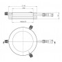 StarLightオプトエレクトロニクス RL5-88 PW、純白(6500K)、Ø 88mm(58885)