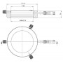 StarLight Opto-Electronics RL5-88 B, blár (470 nm), Ø 88mm (58908)