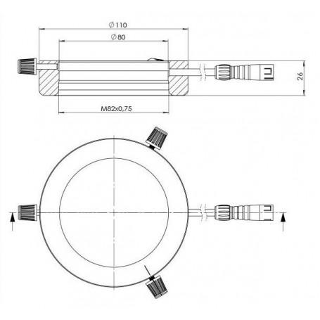 StarLight Opto-Electronics RL5-88 UV365, UV (365 nm), Ø 88mm (58980)