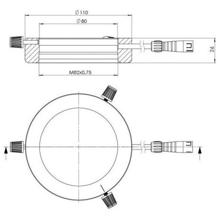 StarLight Opto-Electronics RL5-80 WW, white (3,500 K), Ø 80mm (58844)