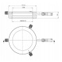 StarLightオプトエレクトロニクス RL5-88 WW、白色 (3,500 K)、Ø 88mm (58894)