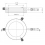 StarLightオプトエレクトロニクス RL5-88 A、アンバー(590 nm)、Ø 88mm(58914)