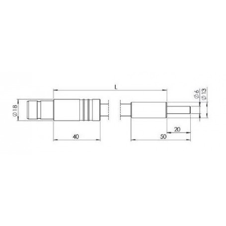 סטארלייט אופטו-אלקטרוניקס GLF1-1000-11.0, זרוע אחת, אורך זרוע 1000 מ"מ, קוטר פעיל 11.0 מ"מ (58735)