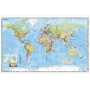 Stiefel World map Poster - large format, can be written on and wiped clean - extremely tear-resistant, German (48619)