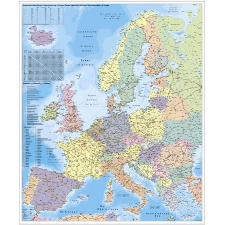 Stiefel Organisatorische kaart van Europa Duits (48615)