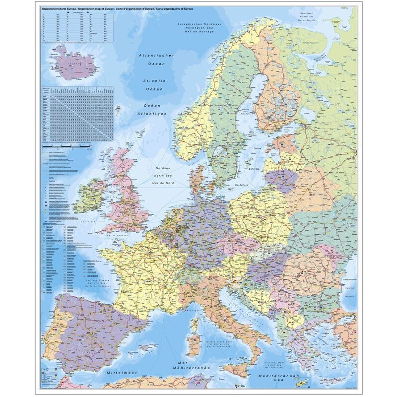 Стіфель Організаційна карта Європи Німецька (48616)