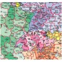 Stiefel Continental map Europe postcode (97 x 119 cm) German (73433)