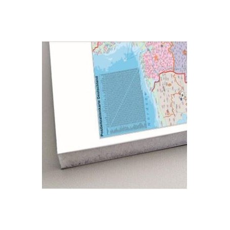 스티펠 독일 우편번호 지도 정치적 (100 cm x 140 cm) 독일어 (84070)