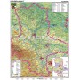 Stiefel Regionális térkép Sachsen-Anhalt fizikai német (63997)