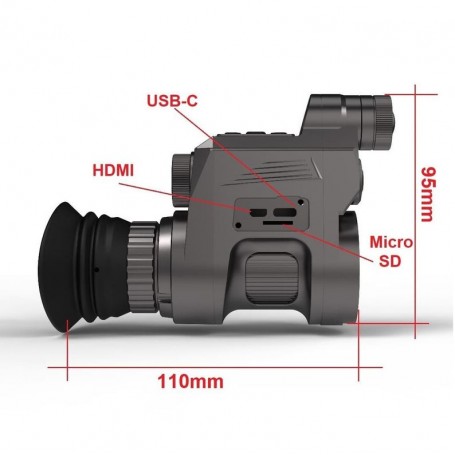 Perangkat penglihatan malam Sytong HT-66-16mm/850nm/42mm Eyepiece Edisi Jerman (80965)