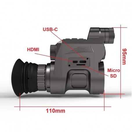 Sytong uređaj za noćno gledanje HT-66-16mm/850nm/48mm Okular Njemačko izdanje (80964)