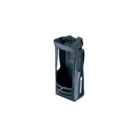PMLN5018C Motorola Soft Leather Case with 3-inch Fixed Belt Loop for Display Radio