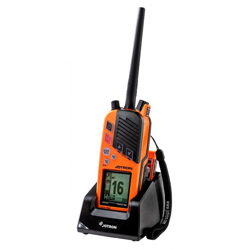 조트론 트론 TR30 GMDSS 및 해상 VHF 라디오, 충전기 및 충전식 배터리 (87950)