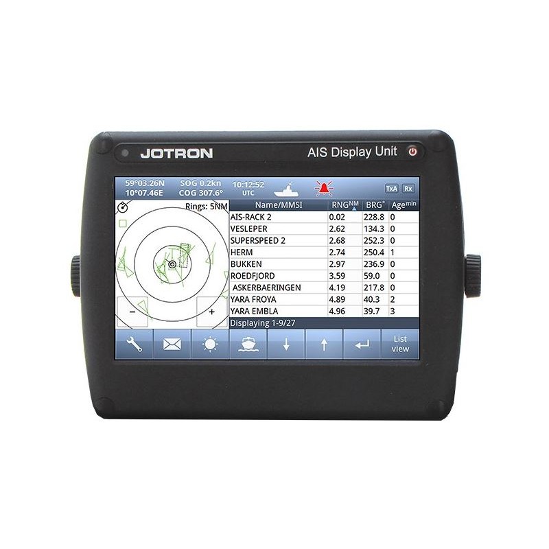 Jotron Tron AIS TR-8000 显示单元（仅与 103650 MKII GPS 应答器单元兼容）（85400）