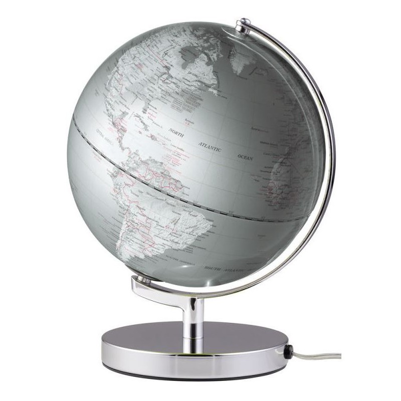 Troika Globo Terra Plata Luz 25cm (51619)