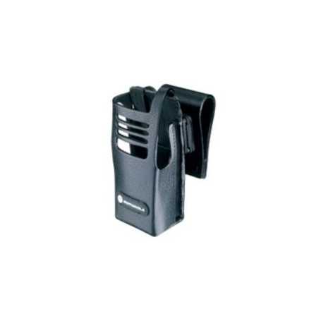 PMLN5028B Motorola Hartleder-Tragetasche mit 2,5-Zoll-Drehgürtelclip für Funkgeräte ohne Display