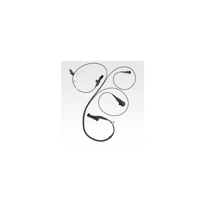 PMLN6123A Motorola IMPRES 3-Wire Surveillance Kit (Low Noise) - Black