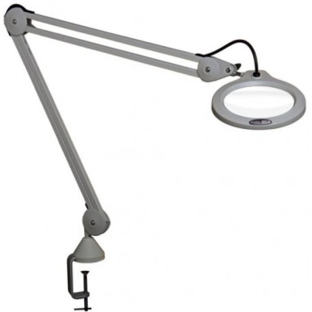 Lupa Vision Engineering VisionLUXO LFM LED, cinza claro, 3 dioptrias (69058)