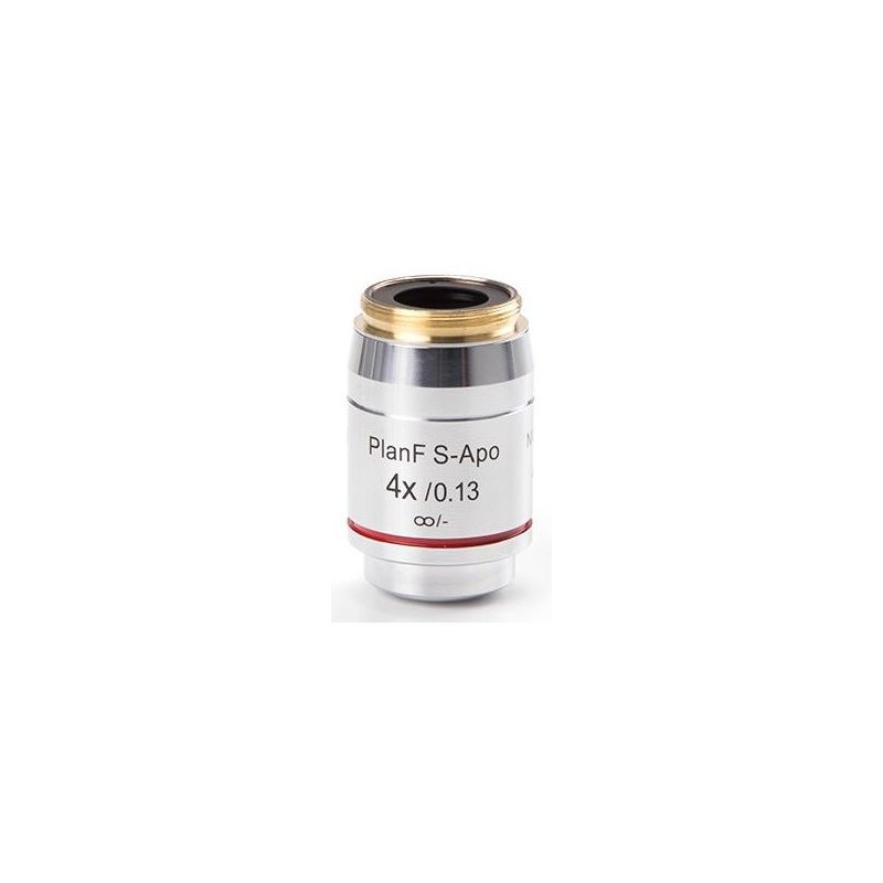 Euromex Objective DX.7304, 4x/0.13, wd16,5 mm, PLFi APO, plan, yarı-apokromatik, fluarex, sonsuz (DelphiX) (53540)