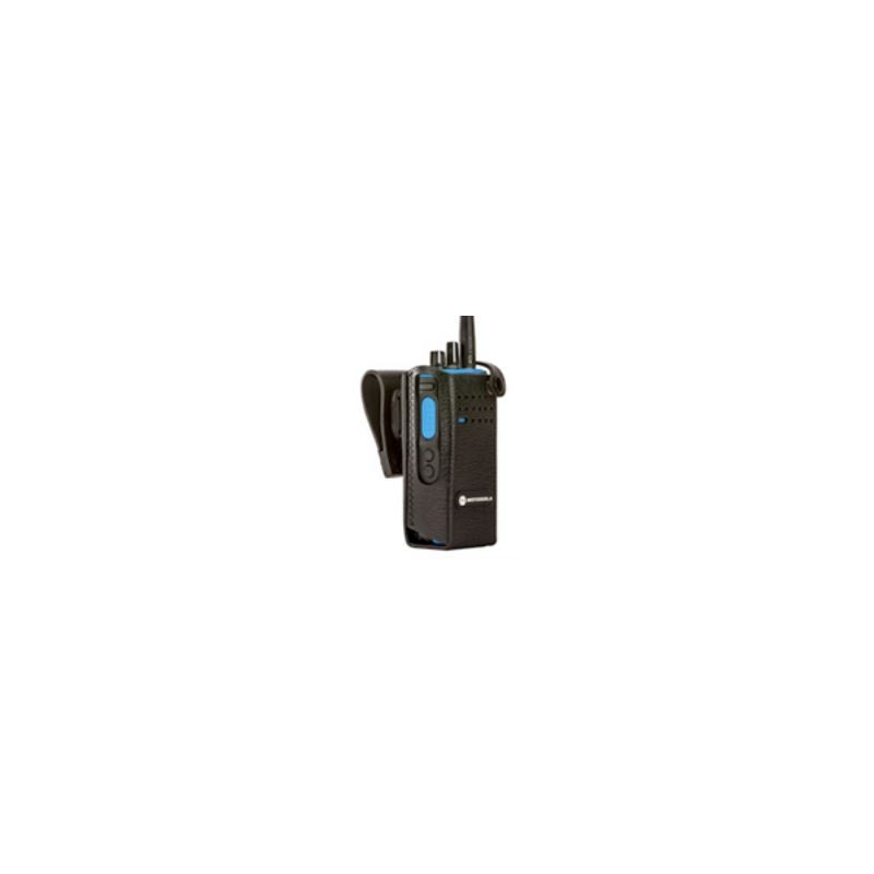 Bao da cứng Motorola PMLN6096A với vòng đai xoay 2,5 inch cho radio không màn hình
