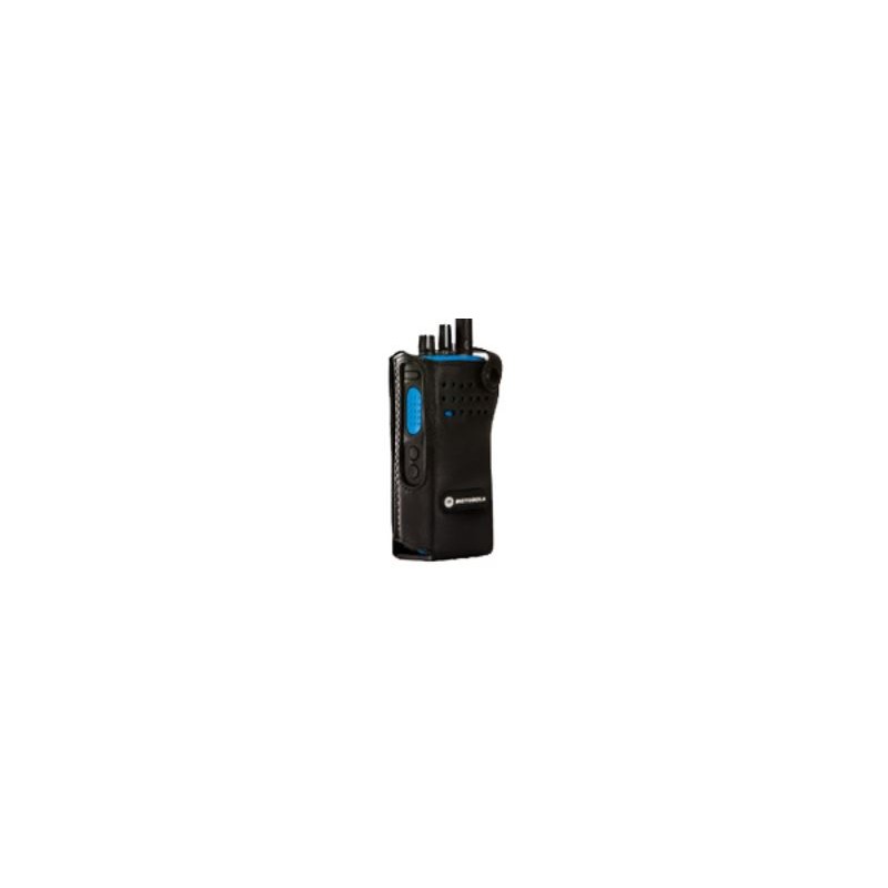 PMLN6098A Motorola Soft Leather Carry Case with 2.5-inch Swivel Belt Loop for Non-Display Radio