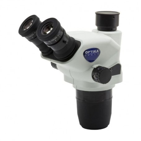 Optika Stereo zoom hlava SZO-T, trinokulární, 6.7x-45x, w.d. 110 mm, Ø 23mm, click stop (61882)