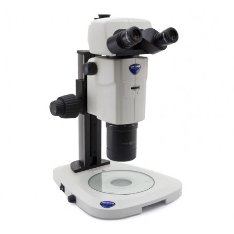 Optika Stereo zoom microscope SZR-180, trino, CMO, w.d. 60mm, 10x/23, 7.5x-135x, LED, click stop (75690)
