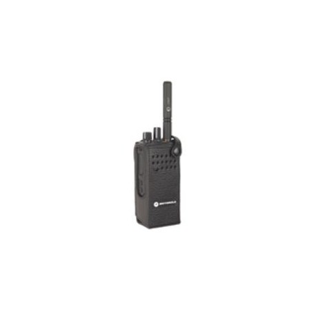 PMLN5839A Motorola kietas odinis nešiojimo dėklas su 3 colių fiksuota diržo kilpa be ekrano radijui