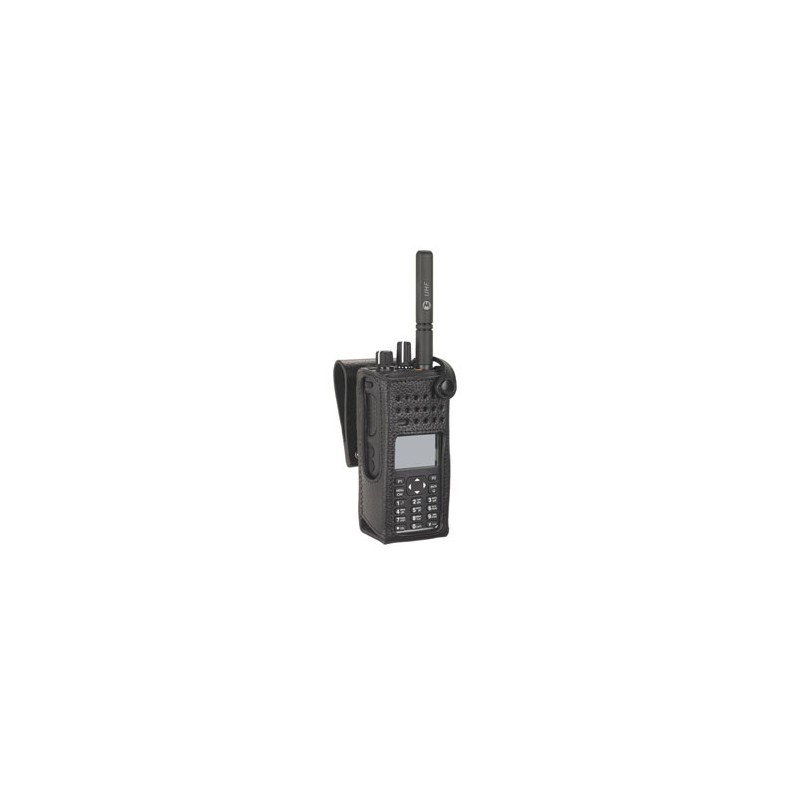 Шкіряний чохол Motorola PMLN5842A з жорсткою конструкцією та обертовою петлею для ременя шириною 2,5 дюйма для радіостанції з ди
