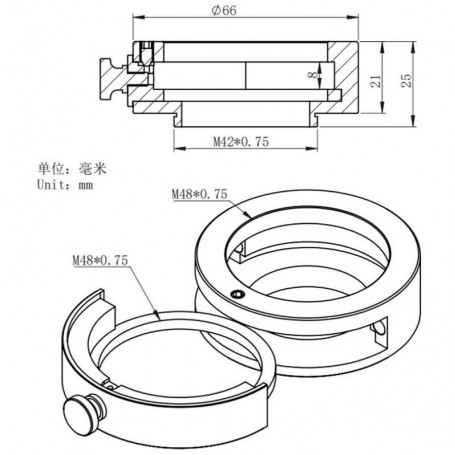 ZWO滤镜架带滤镜抽屉2" (79593)